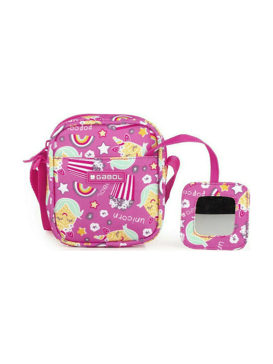 Gabol Unicorn School Kids Bag Shoulder Bag Pink 13cmx4cmx14cmcm