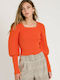 NAF NAF SWEATER RHNU40-ORANGE