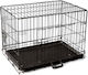 Vesta Dog Wire Cage for Dog XLarge with 2 Doors Black 108x70x76.5cm