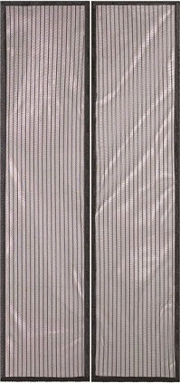 Mosquito Net Door with Velcro with Magnetic Clasp made of Plastic White 210x90cm