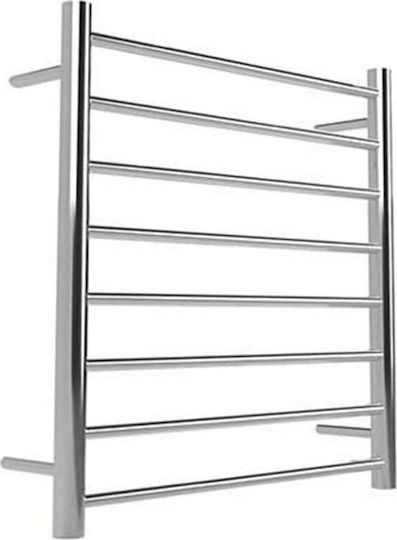 Warmup 8 Bar Ladder - Round Polished Ηλεκτρική Πετσετοκρεμάστρα 100W 80x53cm Ασημί