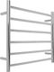 Warmup 6 Bar Ladder - Round Polished Electric Towel Rail 90W 60x65cm Silver