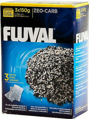 Fluval Material biologic poros pentru Filtrarea Acvariului cu cărbune activ Cărbune activ 3x150g 008909