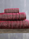 Rythmos Hand Towel Laura 30x50cm Bordeaux Weight 500gr/m²