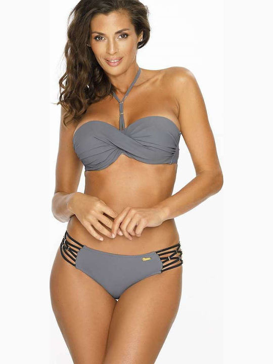 Marko Bikini Set Strapless Top & Slip Bottom M-...