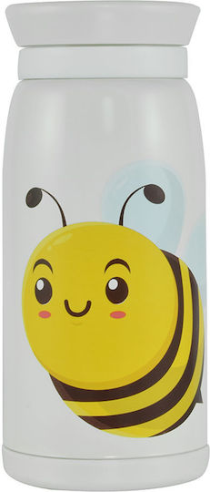 Estia Simple Kids Kids Water Bottle Thermos Plastic Non Spill Bee