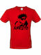 Logo T-shirt Naruto Rot Baumwolle