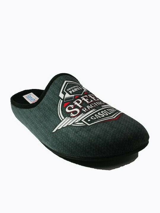 MEN'S SLIPPERS EQSHOES 5556722, Black