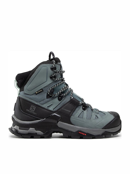 Salomon Quest 4 GTX Γυναικεία Ορειβατικά Μποτάκια Αδιάβροχα με Μεμβράνη Gore-Tex Μπλε