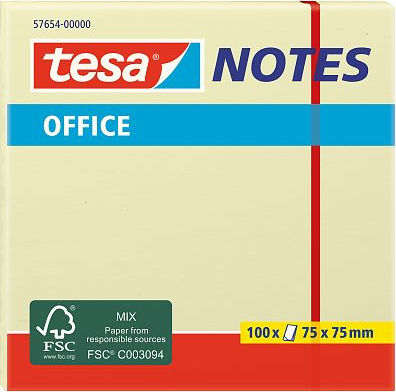 Tesa Haftnotizen im Würfel Gelb 57654