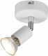 Trio Lighting Paris Μονό Σποτ με Ντουί GU10 σε Λευκό Χρώμα