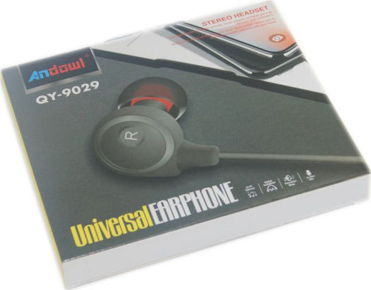 Andowl QY-9029 In-ear Handsfree with 3.5mm Connector Black
