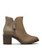 Clarks Trish Strap Γυναικεία Μποτάκια Αστραγάλου Dark Taupe