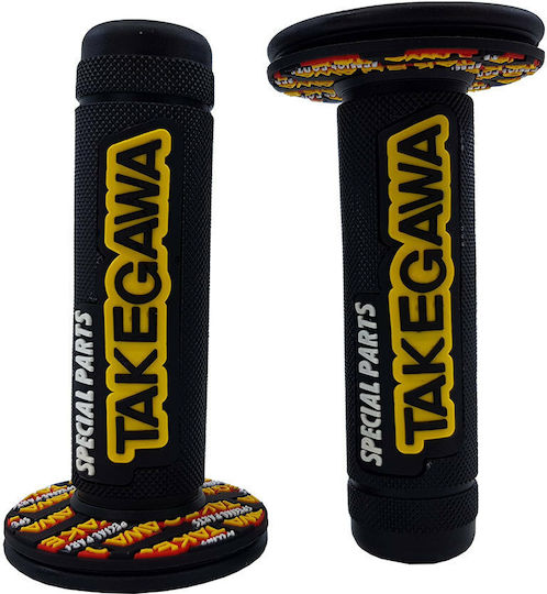 Takegawa Motorcycle Grips 11.5cm in Black Colour