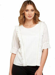 Raxevsky B21108 Bluse Weiß Raxevsky B21108 Bluse Weiß