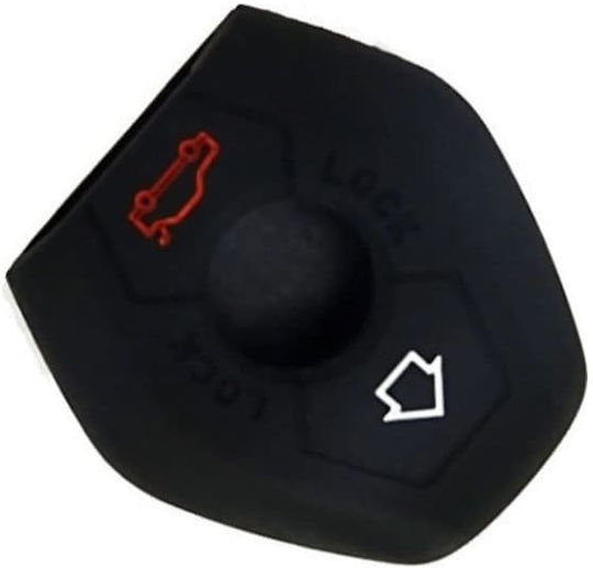 Silicone Car Key Cover Case with 4 Buttons for Bmw Black