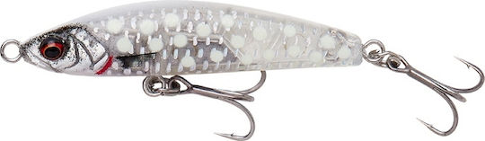 Savage Gear Gravity Pencil Artificial Bait Minnow Fluorescent No16 4.5cm/5g Crystal White Glow