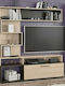 Jasper Living Room TV Unit Natural / Wenge L151.5xW37.5xH169.5cm
