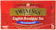 Twinings Черен Чай English Breakfast Безкофеиново 25 Чанти 50гр 1бр