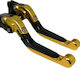 Set of Motorcycle Brake/Clutch Levers Flexible Adjustable for Yamaha YZF-R1 Gold 28366186