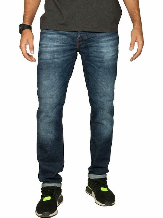 Scinn regular fit denim Elton M albastru pentru bărbați - 221-95-sp146-m