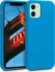 KWmobile Rubber Umschlag Rückseite Silikon Blue...