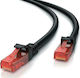 Powertech U/UTP Kat.6 Ethernet-Netzwerkkabel ohne Steckverbinder 50m Schwarz 1Stück