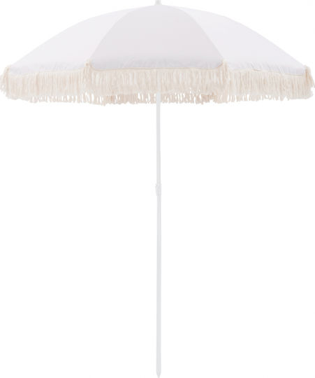 Freebox Folding Beach Umbrella Diameter 1.8m White