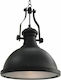 vidaXL Pendant Light Black Bell with Socket E27 31x40cm