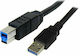StarTech USB 3.0 Cable USB-A male - USB-B male Μαύρο 3m (USB3SAB3MBK)