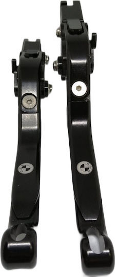Set of Motorcycle Brake/Clutch Levers Flexible Adjustable for BMW R 1200 Black 30792553-6