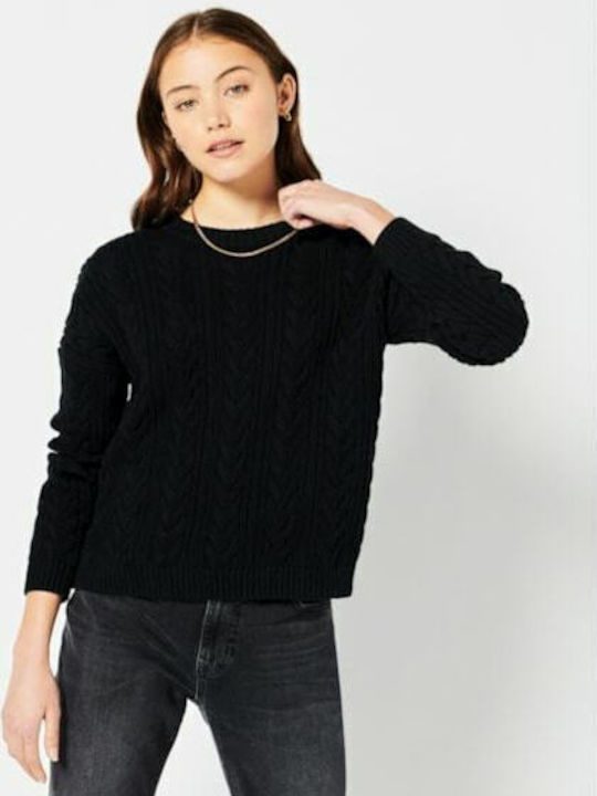 Superdry Women's Long Sleeve Sweater Cotton Black