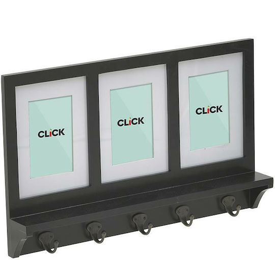 Click Πλαστική Μαύρη 5 Θέσεων 53x7x33cm Click Πλαστική Μαύρη 5 Θέσεων 53x7x33cm