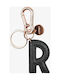 Legami Milano Keychain My Initial - R Piele Monogramă Negru