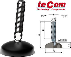 Tecom Boat Leveling Feet Non-slip Pad with Base Φ50 M12