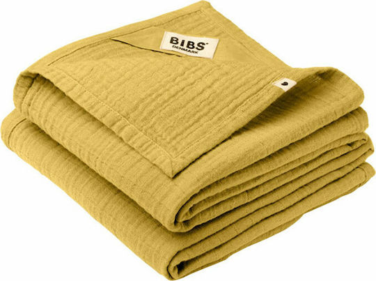 Bibs Muslin Changing Pads Yellow 70x70cm. 2pcs