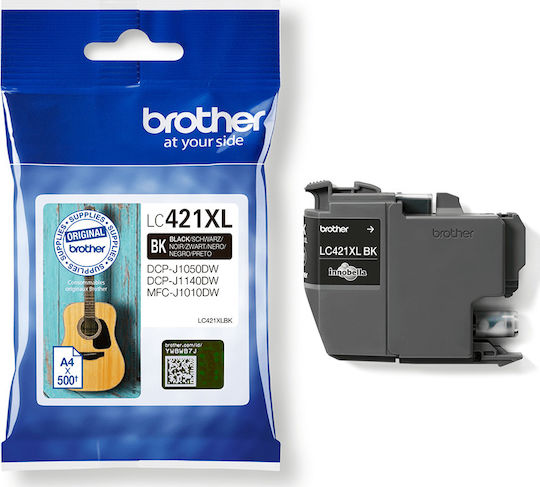 Brother LC421XL Γνήσιο Μελάνι Εκτυπωτή InkJet Μαύρο (LC-421XLBK)