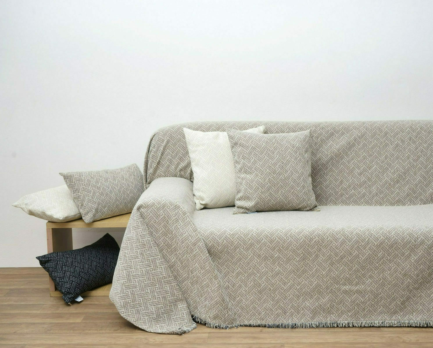 Anna Riska Ριχτάρι Τετραθέσιου Καναπέ 1442 180x320εκ. Beige | Skroutz.gr