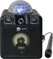 N-Gear Disco Block 410 System with Wired Microphones Black