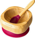 Eco Rascals Baby Food Container Set made of Bamboo Fuchsia