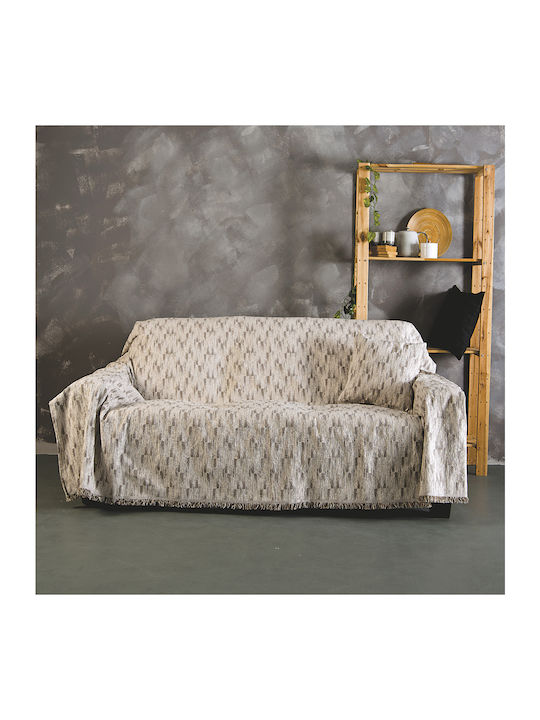 SB Home Two-Seater Sofa Throw Ramina 180x240cm Beige