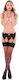 Barely Bare Garter Bows & Panty Sexy Σετ Εσωρούχων με Δαντέλα & Ζαρτιέρες Black