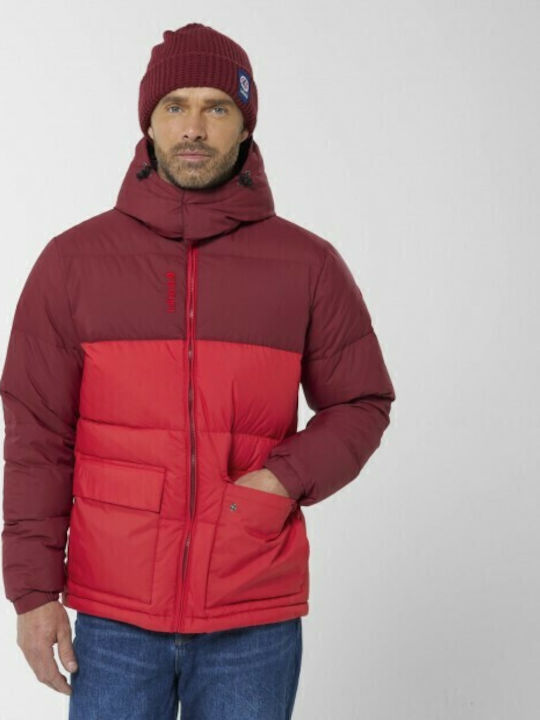 Winter Jacke Puffer Pomergranate