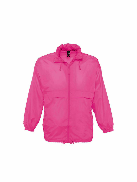 Sol's Men's Jacket Waterproof and Windproof Pink