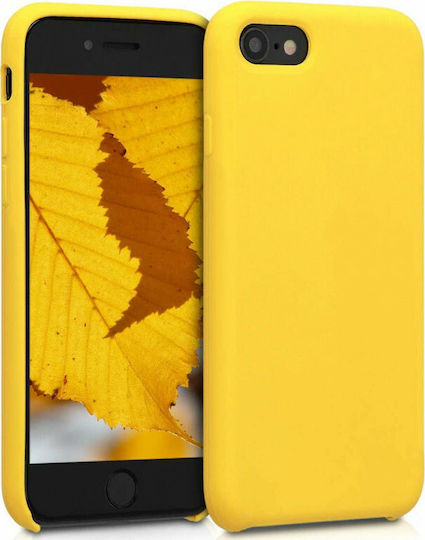 KWmobile Rubber Back Cover Σιλικόνης Vibrant Yellow (iPhone SE 2022/2020)