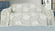 Mc Decor Leaves Ριχτάρι Πολυθρόνας Chenille 180x180εκ. Εκρού