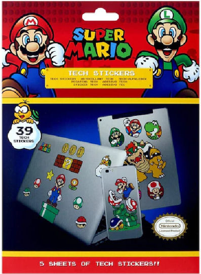 Pyramid International Super Mario Mushroom Kingdom Sticker for Laptop