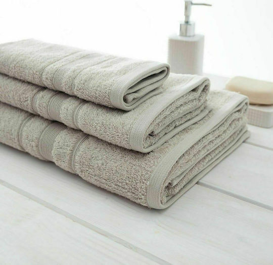 Vesta Home Πετσέτα Χεριών Sithonia 30x50εκ. Beige Βάρους 550gr/m²