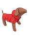Woofmoda 933-1101 Red Waterproof Dog Coat with Hood with 56cm Back Length