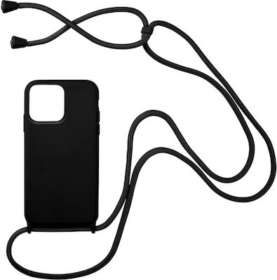 Sonique CarryHang Back Cover Silicone 0.5mm with Strap Black (iPhone 13 Pro)